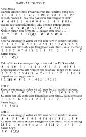 Not angka pianika lagu berpisah ost dilan 1991 vanesha prescila not angka pianika lagu berpisah ost dilan 1991 vanesha prescila not angka pianika lagu waktu yang salah (fiersa besari ft. Not Angka Pianika Lagu Agnes Monica Karena Ku Sanggup
