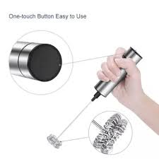 Powerful Electric Milk Frother With 2pcs Stainless Steel Spring Whisk Foam Maker Electric Milk Frother Milk Frother Expensive Coffee