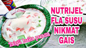 Dadar gulung vla santan tanpa telur pun ,kulitnya bisa legit dan enggak mudah robek. Resep Nutrijell Vla Susu Takjil Buka Puasa 2020 Youtube