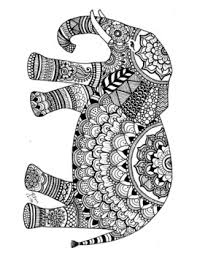 We have a beautiful handmade coloring page of elephant for adults and children's. Zentangle Elephant Coloring Sheet By Rlm Doodles Tpt