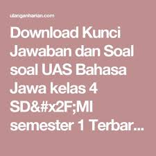 Maybe you would like to learn more about one of these? Kunci Jawaban Bahasa Jawa Kelas 6 Peranti Guru
