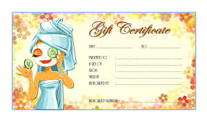 Gift certificate template will greatly help you to make a stunning gift for someone special on his or her big day. Spa Facial Gift Certificate Template Free 2 Spa Gift Certificate Gift Certificate Template Certificate Templates