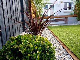 Who says a low maintenance garden can't include grass? A Contemporary Low Maintenance Garden Vialii Gardens