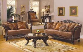 Filter, save & share beautiful traditional living room remodel pictures, designs and ideas. Mc Ferran Sf400 Sl 2 Pc Angelica Ii Multi Tone And Pattern Chenille Fabric Sofa And Love Seat With Dark Walnut Finish Wood Trim Living Room Decor Traditional Parisian Living Room Traditional