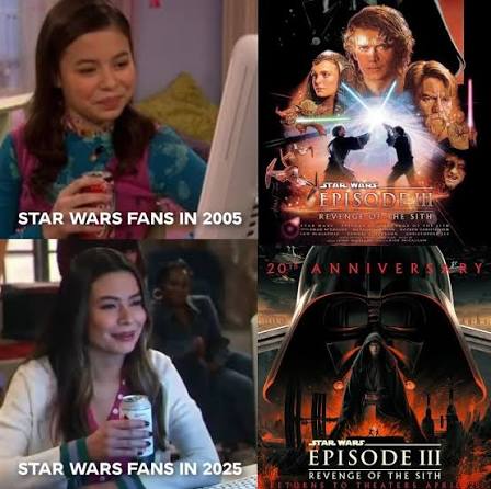 Star Wars: Episode III Revenge of the Sith is coming back to theaters for  ONE WEEK ONLY April 25th 2025 to celebrate its 20th anniversary! I think  we'll try to go see