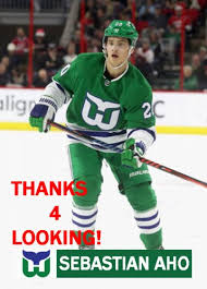 Most recently in the nhl with carolina hurricanes. Sebastian Aho 2018 19 Carolina Hurricanes Hartford Whalers Tribute Hockey Card