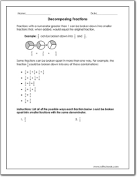 Worksheets are composing and decomposing fractions, composing and decomposing. Decomposing Fractions Worksheet