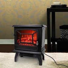 Check spelling or type a new query. Ktaxon 17 Freestanding Black Portable Electric Fireplace Heater 3d Flames Firebox W Logs Csa Listed Fireplacess Com
