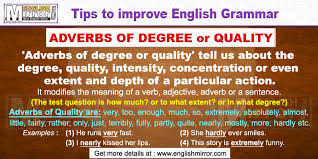 Adverbs online worksheet for c1. Adverb Of Degree Examples Sentences With Pictures