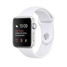 Black Apple Watch With White Sport Band Apple Watch Series 2 42mm Silver Aluminum Case With White Sport Band If You Like Our Pins Check Out Buy Apple Watch Apple Watch Silver Cheapest Apple Watch