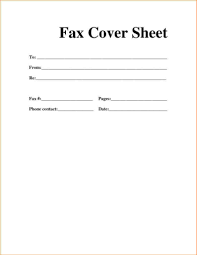 Free Printable Standard Fax Cover Sheet Template Pdf