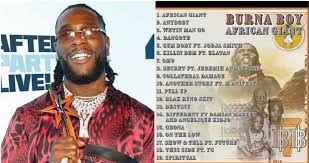 burna boys african giant tops chart on apple music in