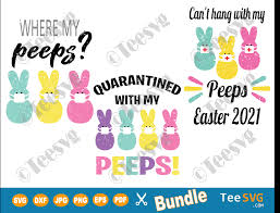 Download Easter Svg Bundle Easter Quarantine Funny Peeps With Mask Quarantined Bunny Clip Art Teesvg