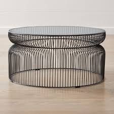 Spoke Glass Graphite Metal Coffee Table Reviews Crate And Barrel Round Glass Coffee Table Coffee Table Crate And Barrel Wire Coffee Table