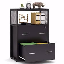 I'm not sure the locking mechanism is at fault here. Large Modern Filing Cabinet Printer Stand With Metal Wire Open Storage Shelves For Home Office Tribesigns 2 Drawer Lateral File Cabinet With Lock Black Letter Legal A4 Size Furniture Home Kitchen