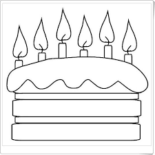 Taart Met Kaarsjes Verjaardag Verjaardagskalender Kleurplaten