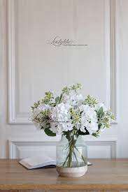 ladylike 高档仿真花超高仿真绣球超白绣球美式简约风 flower art flower arrangements flowers