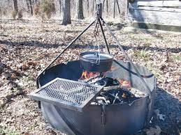 Fire Ring 36 Tripod Swing Grate Heavy Duty Portable Practical Fun Ebay Fire Ring Fire Pit Cooking Gas Fire Pits Outdoor