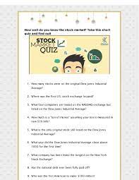 They are probably the best questions to ask at pretty much any social event. Stock Market Quiz Draft Pdf Archive