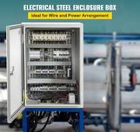 VEVOR Carbon Steel Electrical Box 16x12x6 inches Hinged Cover IP66  Waterproof and Dust Resistant Suitable for Outdoor Use Includes Mounting  Plate