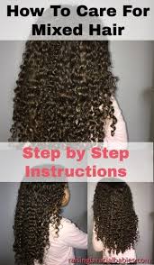 How To Care For Mixed Hair Step By Step Instructions Mixed Hair Kids Curly Hairstyles Mixed Curly Hair