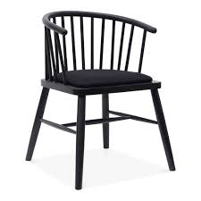 Maybe you would like to learn more about one of these? Black Upholstered Reuben Wooden Armchair Dining Furniture