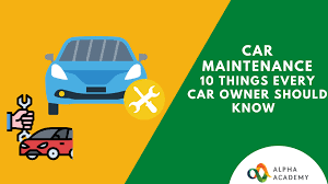 If you're purchasing your first car, buying used is an excellent option. Car Maintenance 10 Things Every Car Owner Should Know