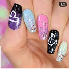 Horoscope Nails Libra By Simplynailogical Zodiac Nail Designs Pretty Acrylic Nails Cute Nail Designs