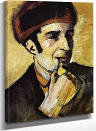 Portrait Of Franz Marc By August Macke Art Reproduction from Cutler Miles.