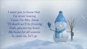 Come on, let's go and play i never see you anymore come out the door it's like you've gone away we used to be best buddies and now we're not i wish you would tell me why do you wanna build a snowman? Sia Snowman Lyrics Youtube