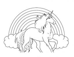 Disegno stilizzato bambina con cavallo : Immagini Di Unicorni 84 Disegni Da Stampare E Colorare A Tutto Donna