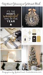 Black And Gold Christmas Tree Decorations Christmas Decorations Ideas Glittering In Black And Gold Gold Christmas Decorations White Christmas Decor Gold Christmas