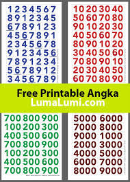 Dengan kata lain, apapun yang dikalikan dengan satu hasilnya angka itu sendiri. Angka Satuan Puluhan Ratusan Dan Ribuan Download Lumalumi Com