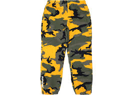 Supreme Warm Up Pant Yellow Camo