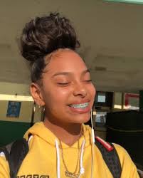 Pinterest Keyannnaa Cute Braces Light Skin Girls Black Girl Natural Hair