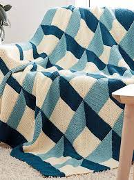 Originally published in interweave knits holiday. Free Knitting Pattern For Shadowbox Blanket Three Color Afghan Knit In Garter Stitch Mitere Knitted Blanket Squares Blanket Knitting Patterns Knitted Afghans