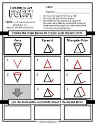 Finally, fix the sides in place with glue or tape. Draw 3d Shapes Worksheets Teaching Resources Tpt