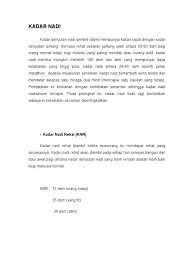 Cara lain untuk memeriksa degupan jantung anda secara manual memiliki degupan jantung yang normal menunjukkan kesihatan kardiovaskular yang baik. Kadar Nadi
