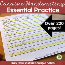 Writing done with a pen or pencil in the hand. Lined Paper For Cursive Writing Worksheets Teaching Resources Tpt