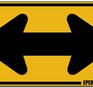 Two Direction Arrow | Warning Road Signs