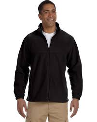 harriton m990 mens full zip fleece