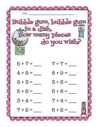 Pot week continues with a bubble gum dispenser! Bubble Gum In A Dish 0 20 Math Addition By Kearson S Classroom