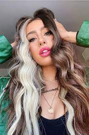 Skunk Hair In 2021 Kylie Hair Hair Inspo Color Hair Dye Colors