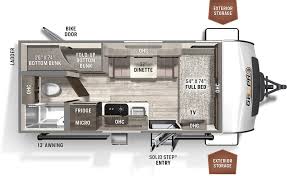 Forest river rockwood geo pro travel trailer g19fbs highlights don't worry about leaving any camping gear behind either thanks to the front exterior storage area! New Or Used Forest River Rockwood Geo Pro Rvs For Sale Camping World Rv Sales