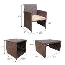 Pricing, promotions and availability may vary by location and at target.com. Sonder Ii 5 Pc Outdoor Wicker Bistro Set Storage Side Table Ottoma Orangecasual