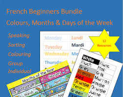The names of the days of the week in many different languages, with literal translations of some to show their meanings. French Days Of The Week And Months Worksheets Teaching Resources Tpt