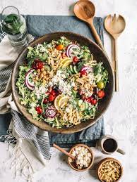 Mediterranean Crunch Chopped Salad Summer Salad Recipes Side Recipes Healthy Recipes