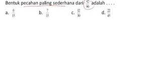 Itu bukan 13/5 tapi pecahan campuran 1 3/5 (satu tiga perlima) berhubung di komputer tidak bisa tampil simbol per jadi saya buat dengan tanda garis miring. Bentuk Pecahan Paling Sederhana Youtube