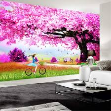 2 piece starburst wall décor set. Wallpaper 3d Wall Mural Large Custom Custom 3d Photo Wallpaper Romantic Cherry Blossom Tree Cartoon Mural Modern Simple Living Room Bedroom Home Decoration Painting 300cmx210cm Amazon Com