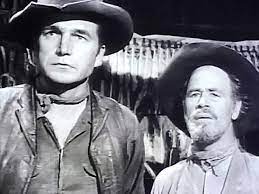 Paul Brinegar And Eric Fleming In Rawhide 1959 The Incident Of The Clown Rawhide Clint Eastwood Tv Westerns